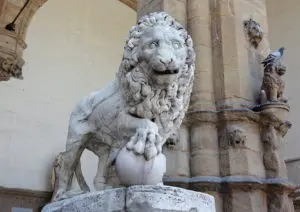 Florence: Lion in Piazza della Signoria - copy